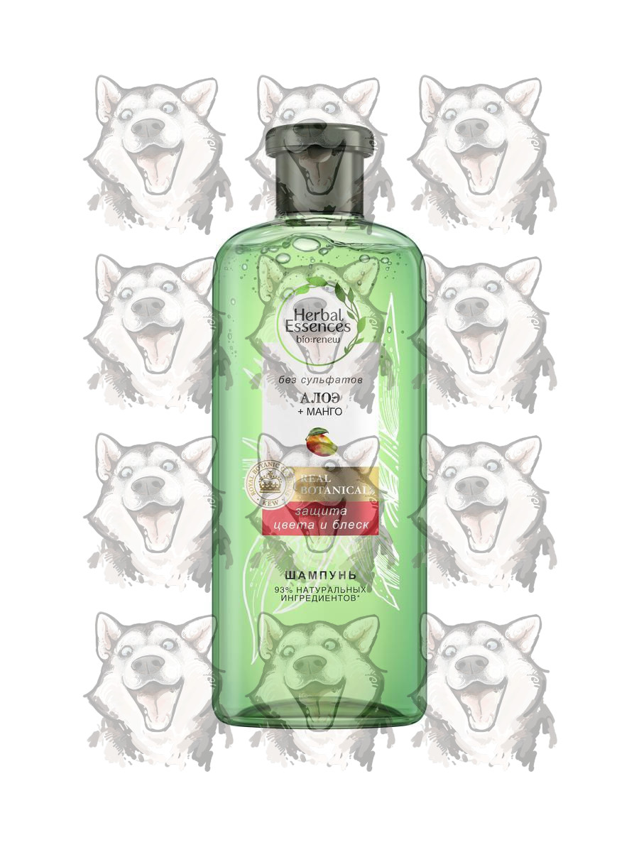 Шампунь для волос Herbal Essences без сульфатов Алоэ и Манго 380 мл ...
