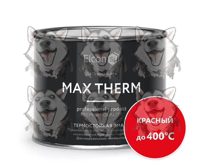  термостойкая Elcon Max Therm 400 градусов красный 0.4 к Купить .