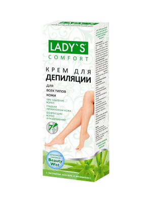 Крем для депиляции Lady-s с экстрактом алое вера для всех типов кожи ...