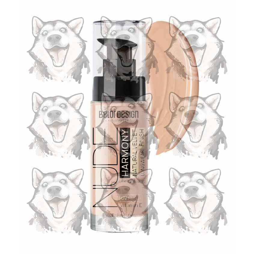Тональный крем Belor Design Nude harmony тон 204 натуральный бежевый 33 ...