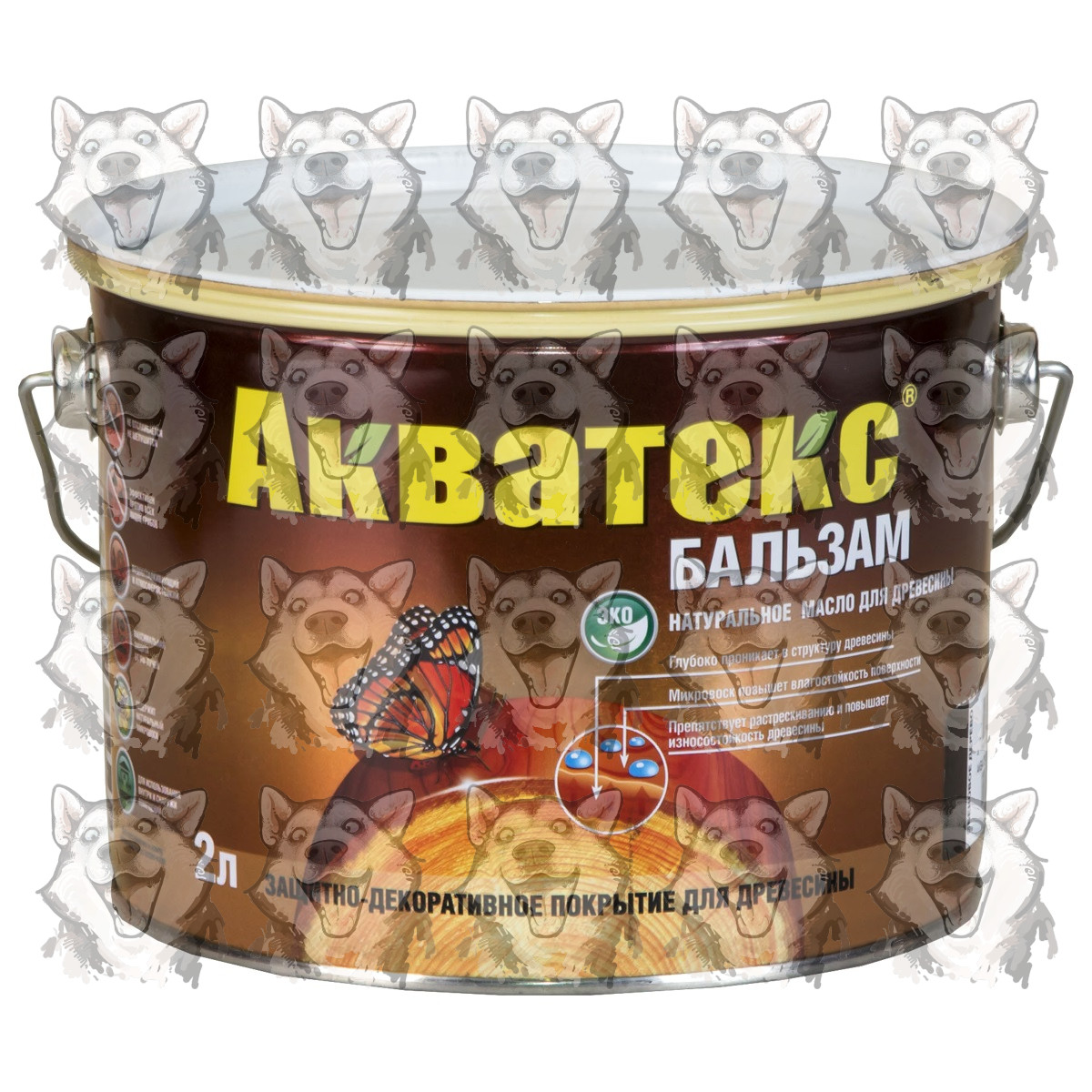 Масло для древесины Акватекс Бальзам натуральное Палисандр 2.2 л ...