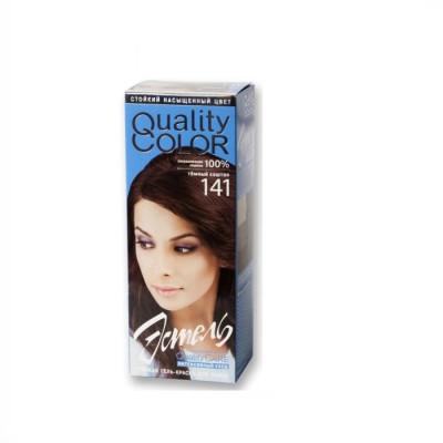Крем-гель краска для волос Estel Quality Color тон 141 Темный каштан ...