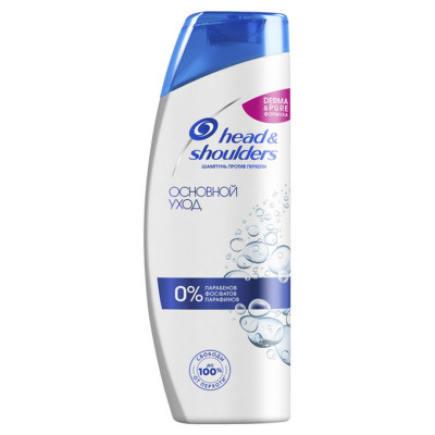 Шампунь для волос Head&Shoulders Основной уход Derma&Pure против перхоти 400 мл. Купить в интернет-магазине Бонжур