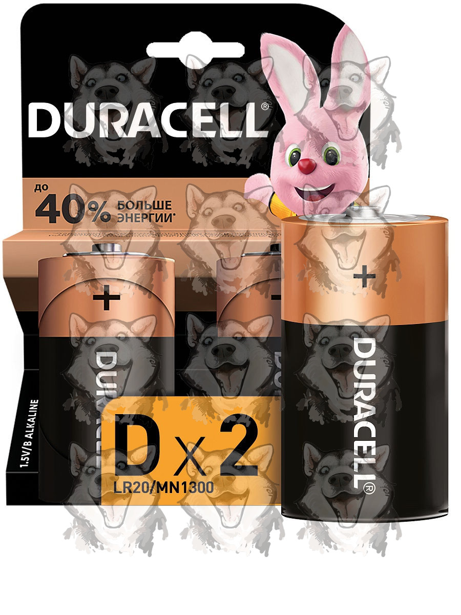 Батарейка Duracell Basic щелочная тип D напряжение: 1.5V 2 шт. Купить в ...