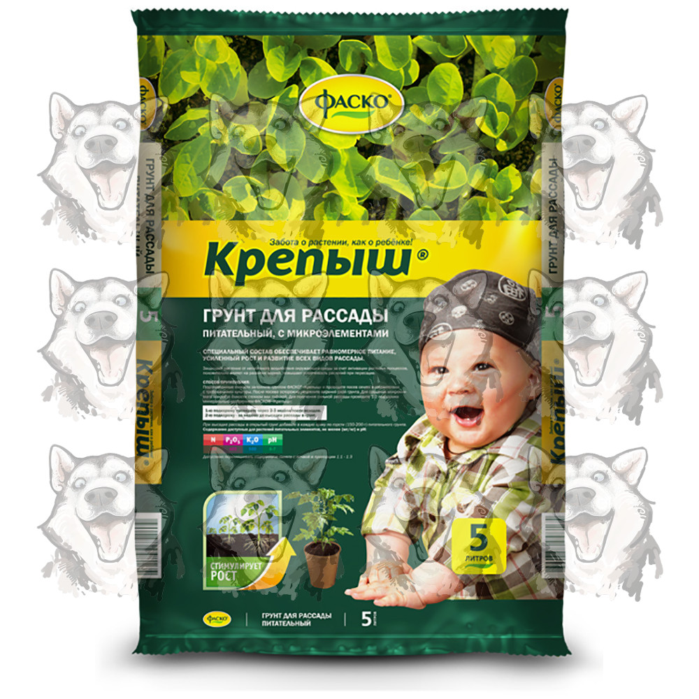 Грунт для растений Фаско Крепыш для рассады 5 л. Купить в интернет ...