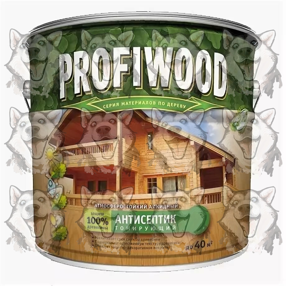 Антисептик Profiwood лаковый тонирующий атмосферостойкий алкидный тик 2 ...