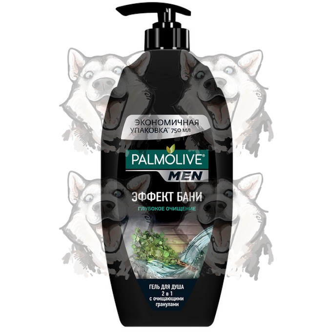 Гель для душа и шампунь 2в1 Palmolive Men Эффект бани глубокое очищение ...