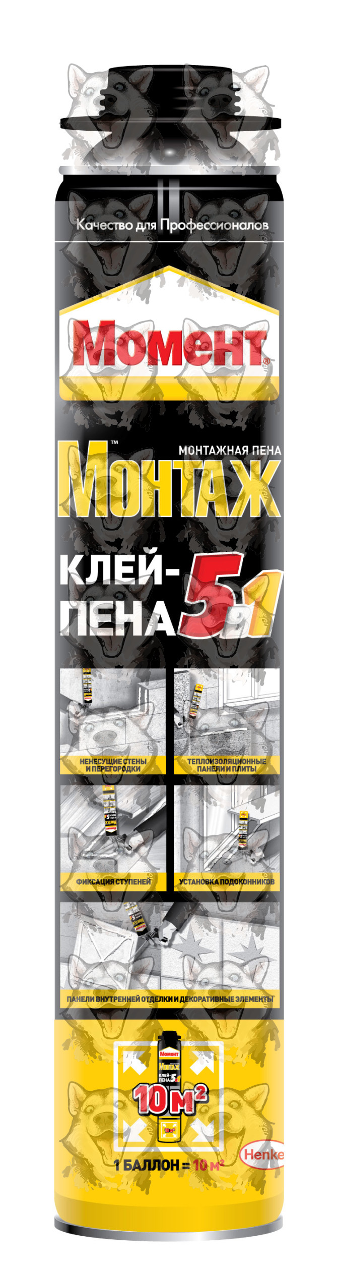 Пена монтажная Момент Монтаж 5 в 1 750 мл. Купить в интернет-магазине ...