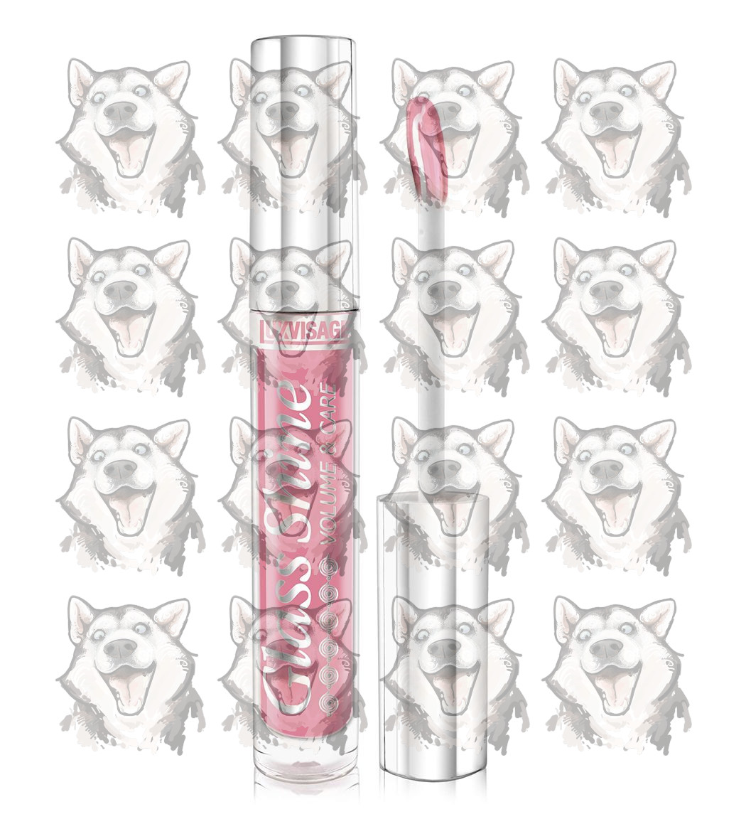 Блеск для губ Lux Visage Glass Shine мерцающий с эффектом объема тон 04 ...
