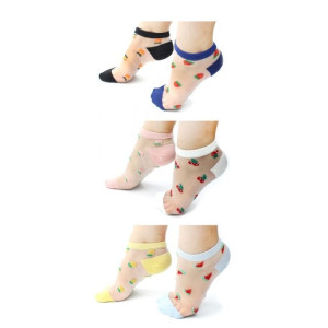 Hobby Line Носки жен 36-40 укороч.стеклян.,Фрукты
