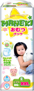 Подгузники-трусики Maneki ХХL 15+ кг 36 шт