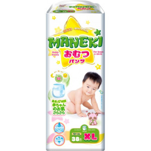 Подгузники-трусики Maneki ХL 12+ кг 38 шт