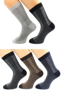 Носки Hobby Line мужские шерсть Ёлочка 39-44 см