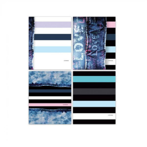 Тетрадь КАНЦТОВАРЫ разное Striped jeans клетка 96 л