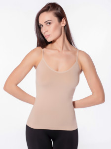GIULIA CARACO Майка тонкие бретели L/XL naturale