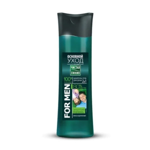 Гель для душа Чистая линия For Men Морские минералы 2 в 1 385 мл