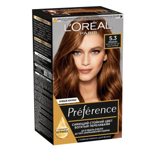 Краска для волос L`Oreal Paris Preference оттенок 5.3, Монако, Золотой Светло-Каштановый - 1