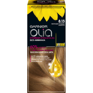 Краска для волос Garnier Olia оттенок 8.13 Перламутр золото, светло-коричневый 112 мл - 1