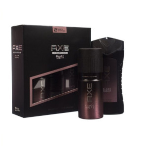 Подарочный набор Axe Black Дезодорант аэрозоль, гель для душа 150+250 мл