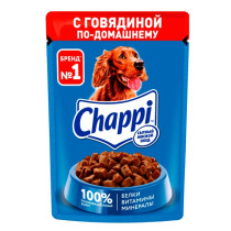 Корм для собак Chappi говядина по-домашнему 85 гр