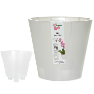 Горшок для цветов InGreen Fiji Orchid для орхидей белый d=16см 1.6 л