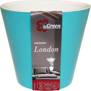 Горшок для цветов InGreen London голубой жасмин D 12.5 см 1.6 л