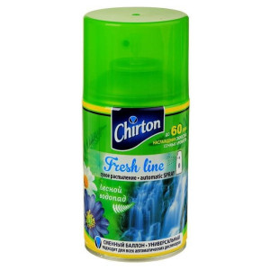 Сменный баллон для автоматического освежителя воздуха Chirton Fresh Line Лесной водопад 250 мл