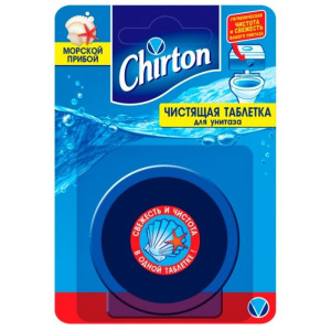 Очиститель д/унитаза Чиртон Морской прибой 2*50г (таблетка) 1*12