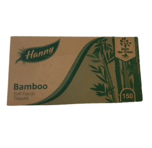 Салфетки бумажные HANNY Bamboo 2-х слойные 150 шт