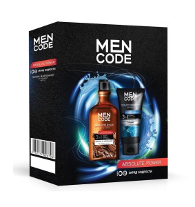Подарочный набор MEN CODE Гель для душа Absolute Power 300 мл и гель для умывания Hydro Energetic 150 мл