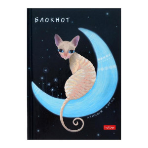 Блокнот Лунный кот А6 80 л