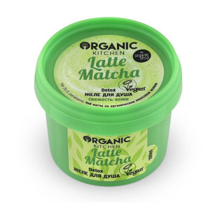 Желе для душа Organic Kitchen Detox. Latte matcha 100 мл