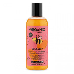 Шампунь для волос Organic Kitchen Домашний SPA BEE happy Натуральный питательный 270 мл