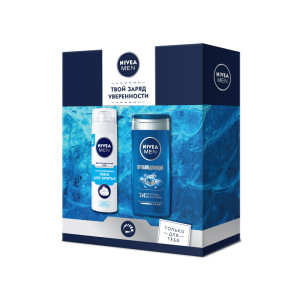 Подарочный набор Nivea Men Пробуждающий Пена для бритья и Гель для душа
