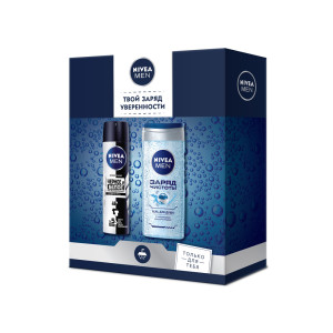 Подарочный набор Nivea Men Заряд чистоты Гель для душа и Антиперспирант