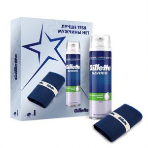 Подарочный набор Gillette Series пена для бритья со спортивным полотенцем