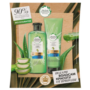 Подарочный набор Herbal Essences Бамбук и Алоэ шампунь 380мл, бальзам 275мл