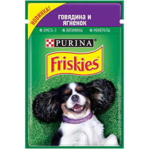 Корм для собак Friskies говядина и ягненок 85 гр