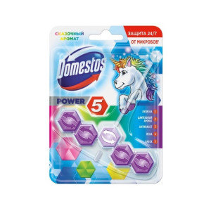 Блок гигиен. д/унитаза Domestos 55 г Power 5 Сказочный аромат