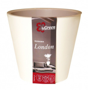 Горшок для цветов InGreen London сливочный d=23см 5 л