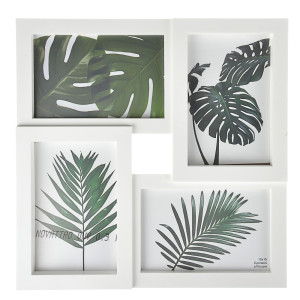 LADECOR Фоторамка на 4 фотографии, 30х30см, пластик, белая