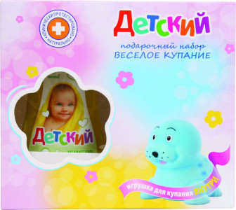 Набор ДЕТСКИЙ Веселое купание 370 г(шамп. с ромашкой 280гр+крем-мыло увлажн.90гр)