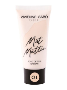 Тональный крем Vivienne Sabo Mat Mattin матирующий тон 01 светло-бежевый 25 мл - 1
