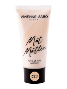 Тональный крем Vivienne Sabo Mat Mattin матирующий тон 02 бежевый 25 мл - 1