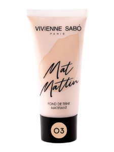Тональный крем Vivienne Sabo Mat Mattin матирующий тон 03 золотистый 25 мл - 1