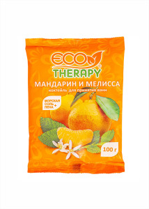 Соль для ванны Ecotherapy Мандарин и мелисса 100 гр