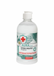 Мыло жидкое Aura clean Антибактериальное 500 мл