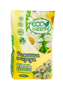 Соль для ванны Ecotherapy успокаивающая Ромашка и череда 1 кг