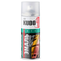 Эмаль универсальная Kudo Silver grain finish металлик KU-1054 зеленая 520 мл