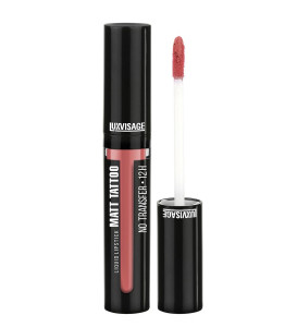Помада для губ Lux Visage Matt Tattoo no transfer 12H жидкая устойчивая тон 107 Coral pink 3.8 гр - 1